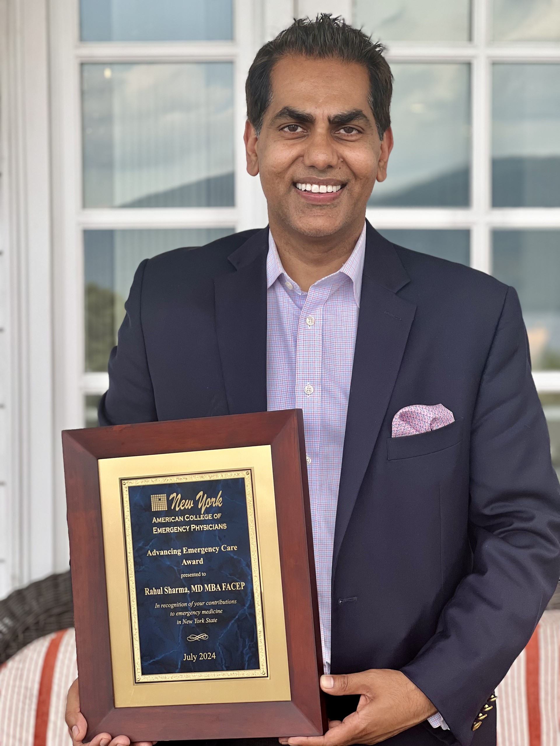 Dr. Rahul Sharma Receives Advancing Emergency Care Award from New York ...