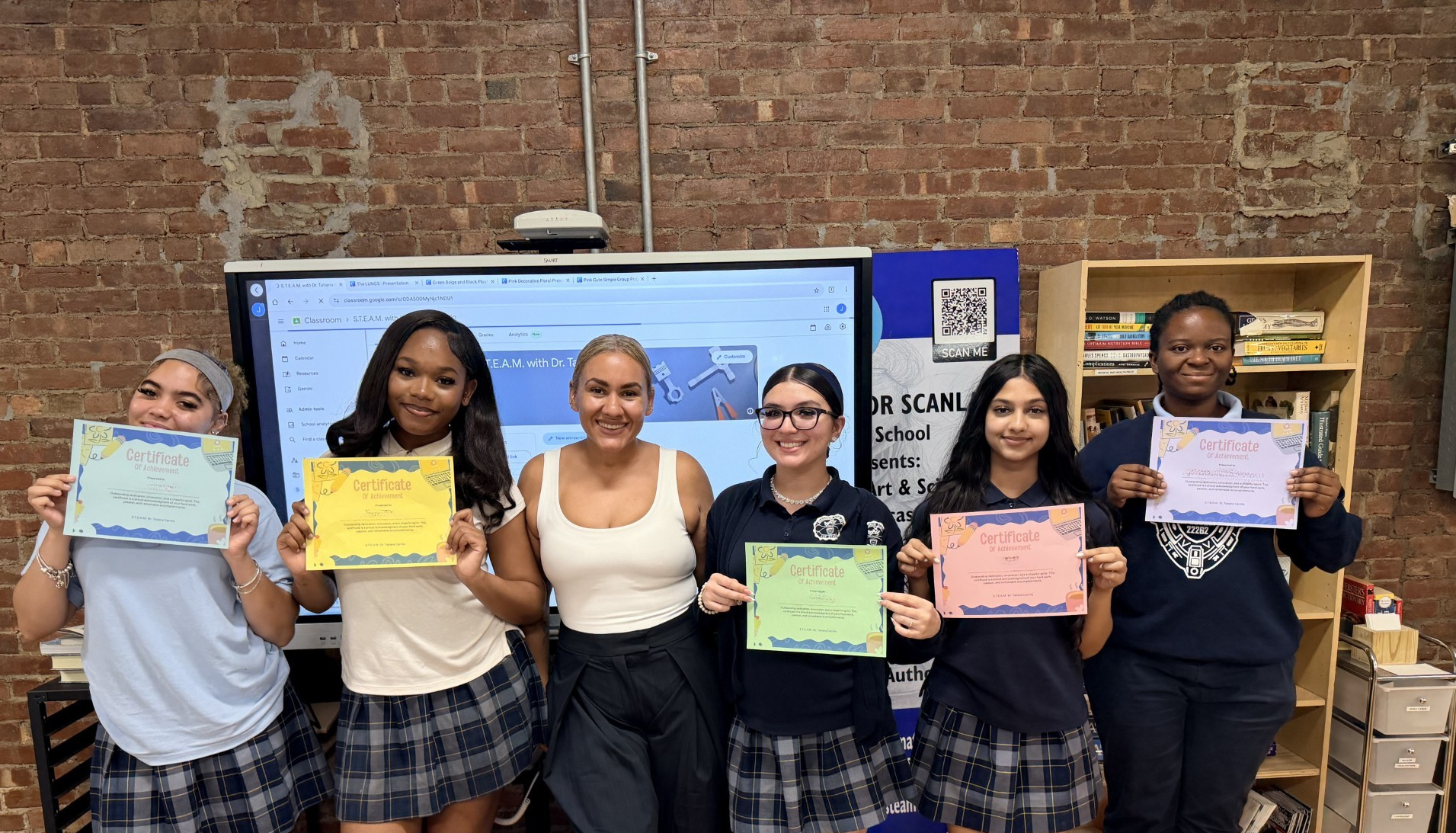 STEAM Students from Monsignor Scanlan High School earn their certificates